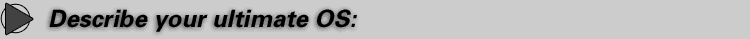 Describe your ultimate OS